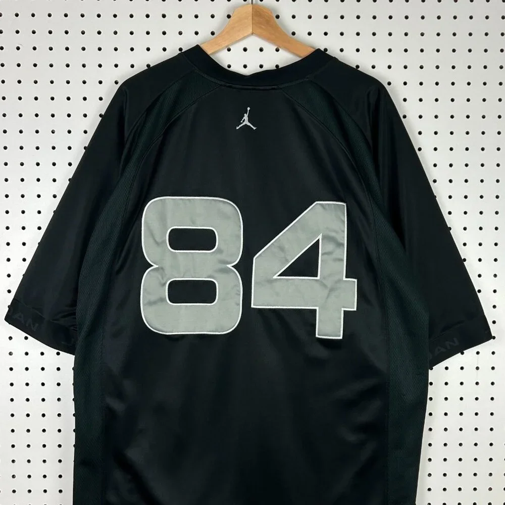 Air Jordan Streetwear Jersey Size XL Football #84 Stitched y2K 90s Hip Hop Baggy